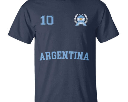 Argentina Football T-Shirt Number Ten Argentine Flag Jersey Remera Ftbol Soccer