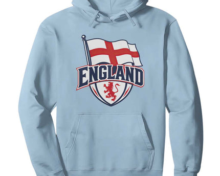 England Patriotic Crest St George Cross Flag Graphic Hoodie