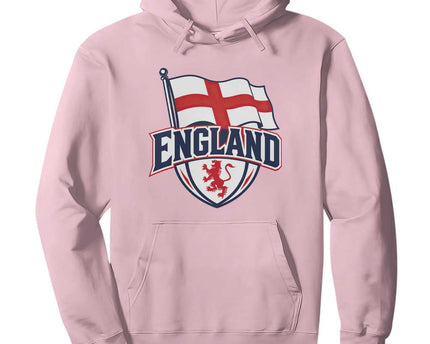 England Patriotic Crest St George Cross Flag Graphic Hoodie