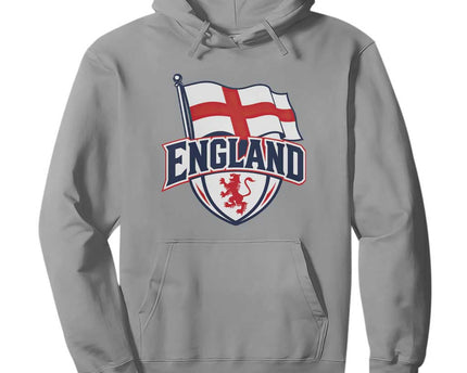England Patriotic Crest St George Cross Flag Graphic Hoodie