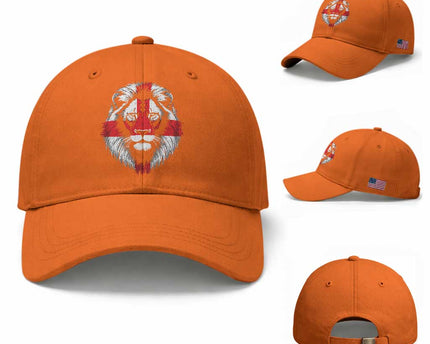 Majestic England Lion Face Graphic Baseball Cap