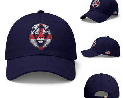 Majestic England Lion Face Graphic Baseball Cap