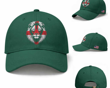 Majestic England Lion Face Graphic Baseball Cap