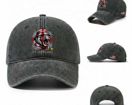 Roaring Lions England Football Pride Washed Cotton Baseball Cap