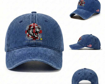 Roaring Lions England Football Pride Washed Cotton Baseball Cap