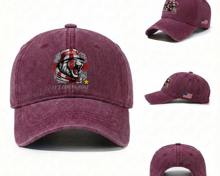 Roaring Lions England Football Pride Washed Cotton Baseball Cap