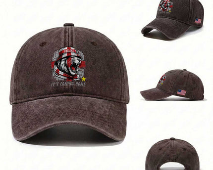 Roaring Lions England Football Pride Washed Cotton Baseball Cap