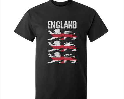 Vintage Three Lions England Pride T-Shirt For Kid Patriotic Soccer British Football Fans