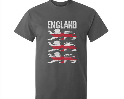 Vintage Three Lions England Pride T-Shirt For Kid Patriotic Soccer British Football Fans