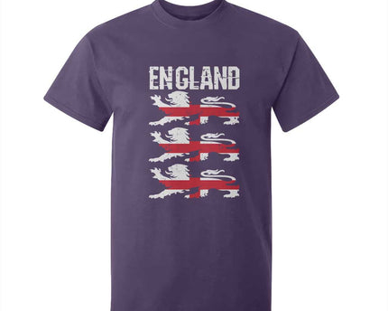 Vintage Three Lions England Pride T-Shirt For Kid Patriotic Soccer British Football Fans