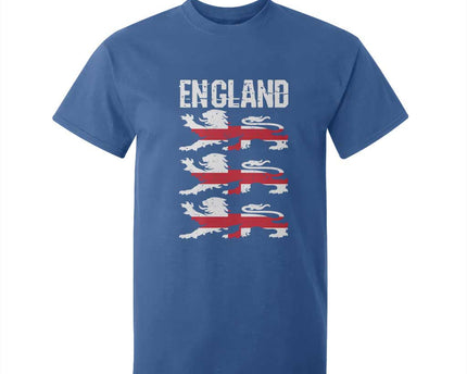 Vintage Three Lions England Pride T-Shirt For Kid Patriotic Soccer British Football Fans