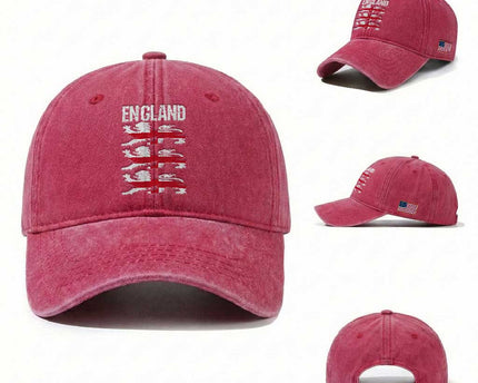 Vintage Three Lions England Pride Washed Cotton Baseball Cap