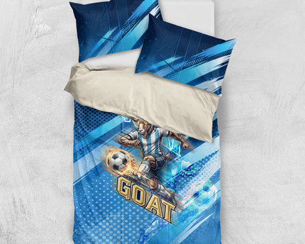 Argentina Football GOAT 10 Pride Bedding Set Power of the King - 4 Star Champions Mascot