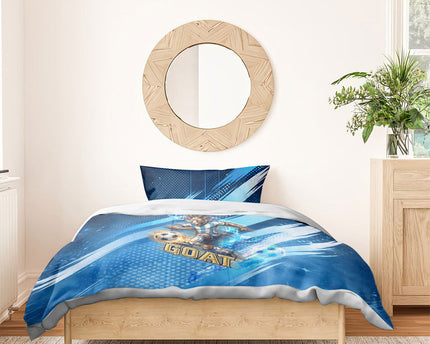 Argentina Football GOAT 10 Pride Bedding Set Power of the King - 4 Star Champions Mascot