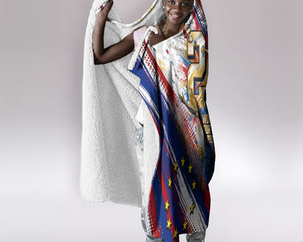 Cape Verde Football 2026 Hooded Blanket Won Our Hearts Blue Sharks Soccer Player