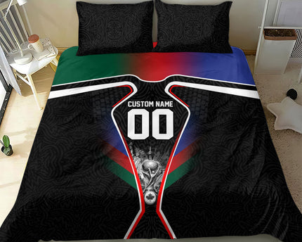 Personalized World Football 2026 Host Nations Bedding Set USA Canada Mexico Soccer Trophy