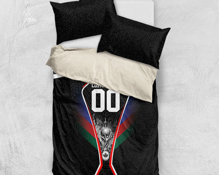 Personalized World Football 2026 Host Nations Bedding Set USA Canada Mexico Soccer Trophy