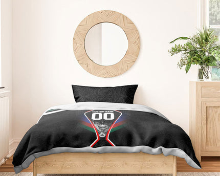 Personalized World Football 2026 Host Nations Bedding Set USA Canada Mexico Soccer Trophy