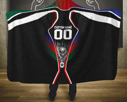 Personalized World Football 2026 Host Nations Hooded Blanket USA Canada Mexico Soccer Trophy