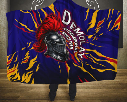 DeMolay 1919 Hooded Blanket Knight Faith Unto Death Graphic Art