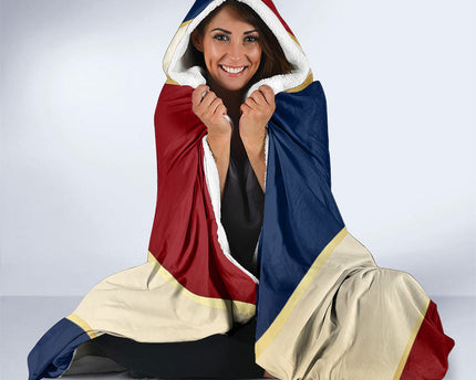 Jacques De Molay Hooded Blanket Crusader Knight Retro Virtues Seven Precepts