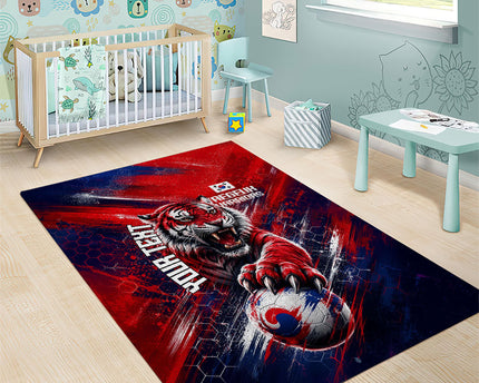 Personalized Taegeuk Warriors Korean Tiger Football Area Rug South Korean Tiger Soccer Ball Flag