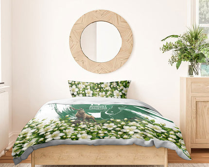 Pakistan Independence Day August 14 Bedding Set Patriotic Markhor Heritage Landmarks And Jasmine