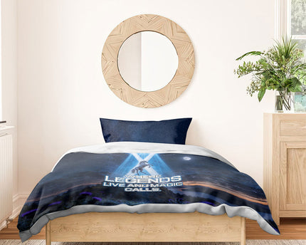 Scotland Kelpies And Unicorn UFO Bedding Set Sci-Fi Alien Abduction And Magic Legends