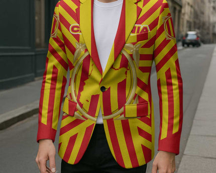Catalonia Flag Blazer Autonomous Community of Spain