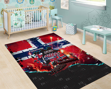 Norway Football Viking Row Area Rug Flag Nordic Footballer - If We Win Lets Do It