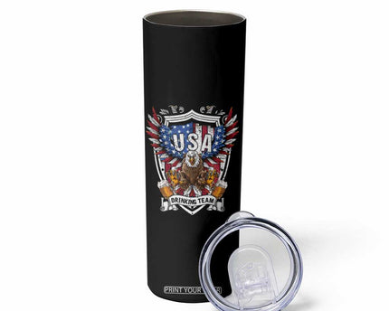 USA Drinking Team Skinny Tumbler