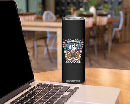 USA Drinking Team Skinny Tumbler