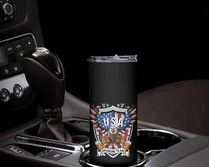 USA Drinking Team Skinny Tumbler