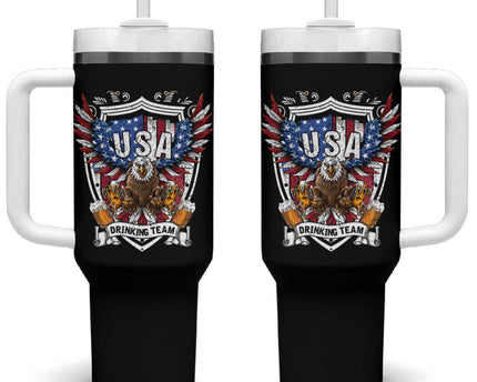 USA Drinking Team Tumbler With Handle