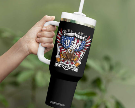 USA Drinking Team Tumbler With Handle