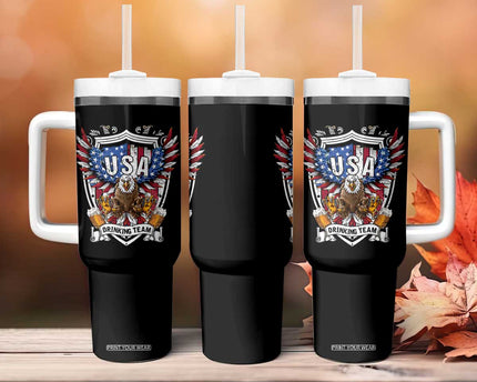 USA Drinking Team Tumbler With Handle