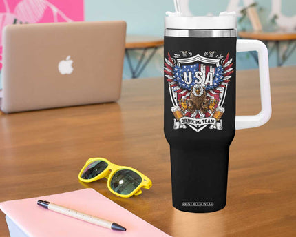 USA Drinking Team Tumbler With Handle