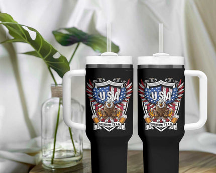 USA Drinking Team Tumbler With Handle