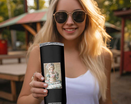 Satirical Funny History Jokes Skinny Tumbler Let Them Eat Cake Marie Antoinette Queen of France