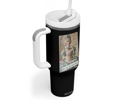 Satirical Funny History Jokes Tumbler With Handle Let Them Eat Cake Marie Antoinette Queen of France