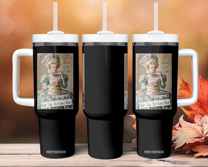 Satirical Funny History Jokes Tumbler With Handle Let Them Eat Cake Marie Antoinette Queen of France