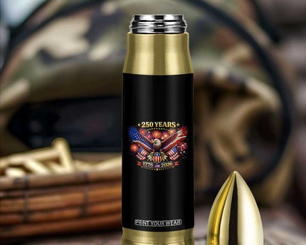 USA 250th Anniversary Eagle Bullet Tumbler 4th July Independence Day Patriotic USA Flag