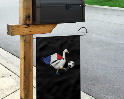 France Soccer Goose Garden Flag French Flag Patriotic Football Fan Graphic