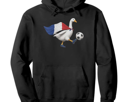 France Soccer Goose Hoodie French Flag Patriotic Football Fan Graphic