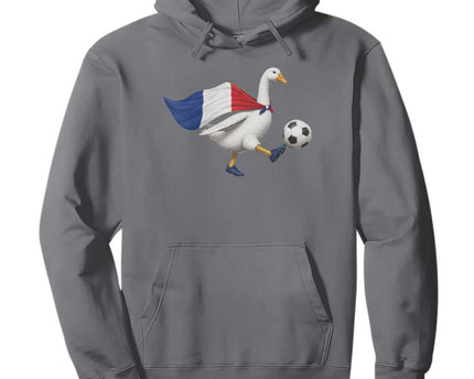 France Soccer Goose Hoodie French Flag Patriotic Football Fan Graphic