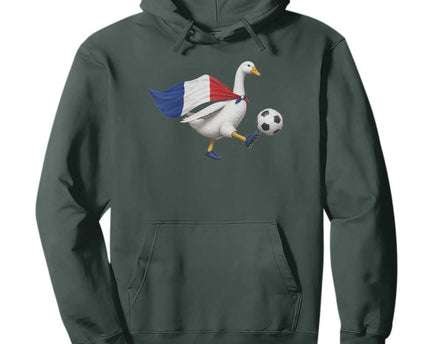 France Soccer Goose Hoodie French Flag Patriotic Football Fan Graphic