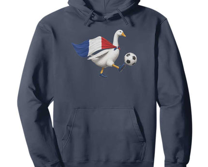 France Soccer Goose Hoodie French Flag Patriotic Football Fan Graphic