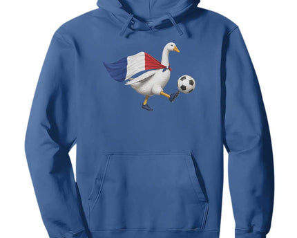France Soccer Goose Hoodie French Flag Patriotic Football Fan Graphic