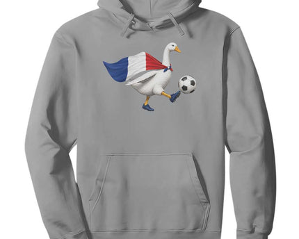 France Soccer Goose Hoodie French Flag Patriotic Football Fan Graphic
