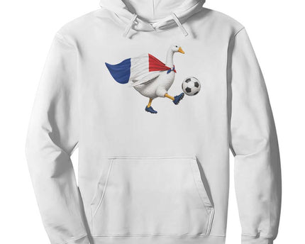 France Soccer Goose Hoodie French Flag Patriotic Football Fan Graphic